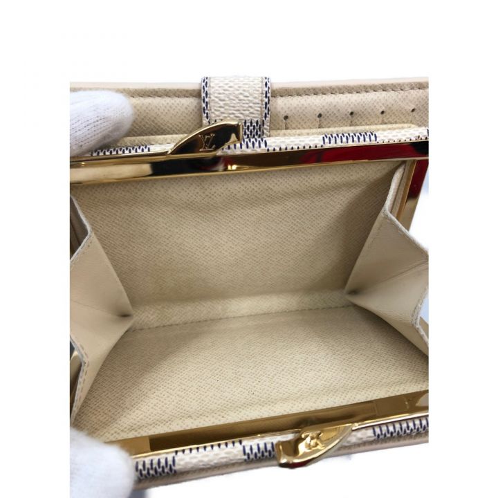 LOUIS VUITTON ルイヴィトン ダミエ アズール ポルトフォイユ ヴィエノワ 二つ折り財布 N61676 ホワイト ｜中古｜なんでもリサイクルビッグバン