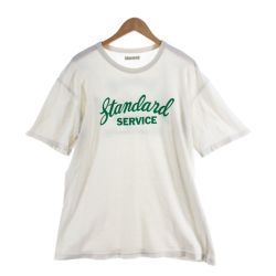 〇〇 The Flat Head フラッドヘッド メンズ Tシャツ サイズ42 ホワイト Bランク