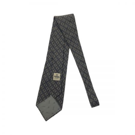  FENDI フェンディ ズッキーノ柄 ネクタイ ブラウン