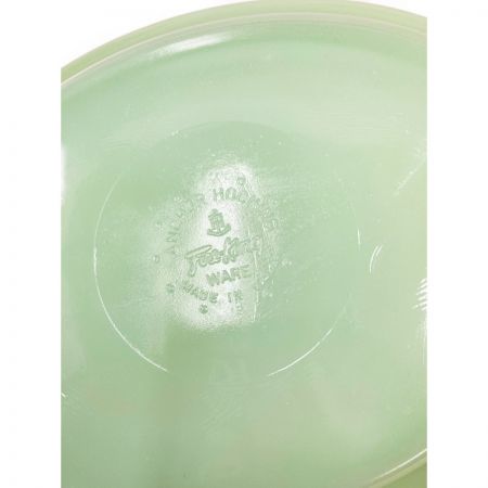  Fire King ファイヤーキング レストランウェア ジェダイ オーバルフットボールプラッター1960年初期 現状渡し