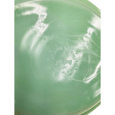  Fire King ファイヤーキング レストランウェア ジェダイ オーバルフットボールプラッター 1960年代前期 現状渡し