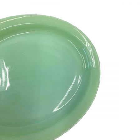  Fire King ファイヤーキング レストランウェア ジェダイ オーバルフットボールプラッター1950年初期 現状渡し