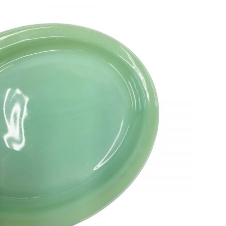  Fire King ファイヤーキング レストランウェア ジェダイ オーバルフットボールプラッター1950年初期 現状渡し