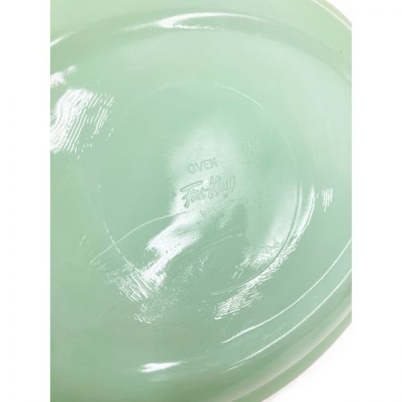  Fire King ファイヤーキング ジェダイ レストランウェア オーバルフットボールプラッター1950年初期 現状渡し