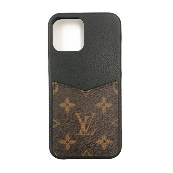 LOUIS VUITTON ルイヴィトン iPhone 12 Pro Max ケース バンパー iPhoneケース M68896 ブラック x  ブラウン｜中古｜なんでもリサイクルビッグバン