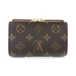 〇〇 LOUIS VUITTON ルイヴィトン モノグラム ポルトフォイユ ヴィエノワ 二つ折り 財布 M61674 ブラウン 現状渡し ジャンク品 Dランク