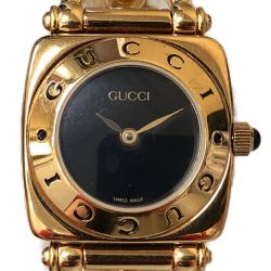 〇〇 GUCCI グッチ レディース腕時計 ホースビット 6400L ブラック Bランク