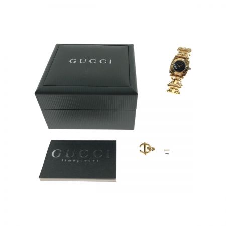  GUCCI グッチ レディース腕時計 ホースビット 6400L ブラック