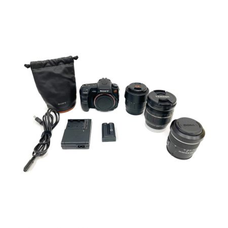  SONY ソニー デジタル 一眼レフ カメラ アルファ200 DSLR-A200 交換レンズ×3本