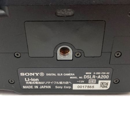  SONY ソニー デジタル 一眼レフ カメラ アルファ200 DSLR-A200 交換レンズ×3本