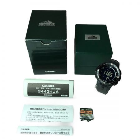  CASIO カシオ メンズ 腕時計 PRO TREK  PRG-330 ブラック