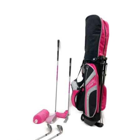  ツルヤゴルフ ワンサイダー ONESIDER 4本セット ジュニアゴルフセット バッグ付 ピンク