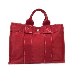 〇〇 HERMES エルメス フールトゥ PM トートバック レッド Cランク