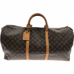 〇〇 LOUIS VUITTON ルイヴィトン モノグラム キーポル60 ボストンバッグ M41422 ブラウン 現状渡し Cランク