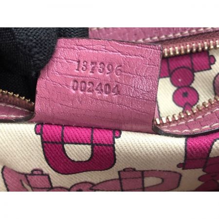  GUCCI グッチ GGキャンバス トート バッグ 002404 ピンク