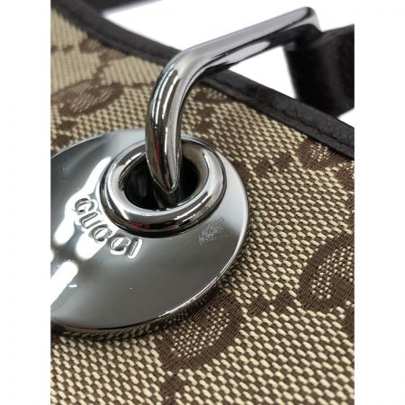  GUCCI グッチ GGキャンバス トートバッグ 120840 ブラウン x ベージュ