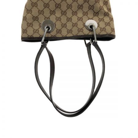  GUCCI グッチ GGキャンバス トートバッグ 120840 ブラウン x ベージュ