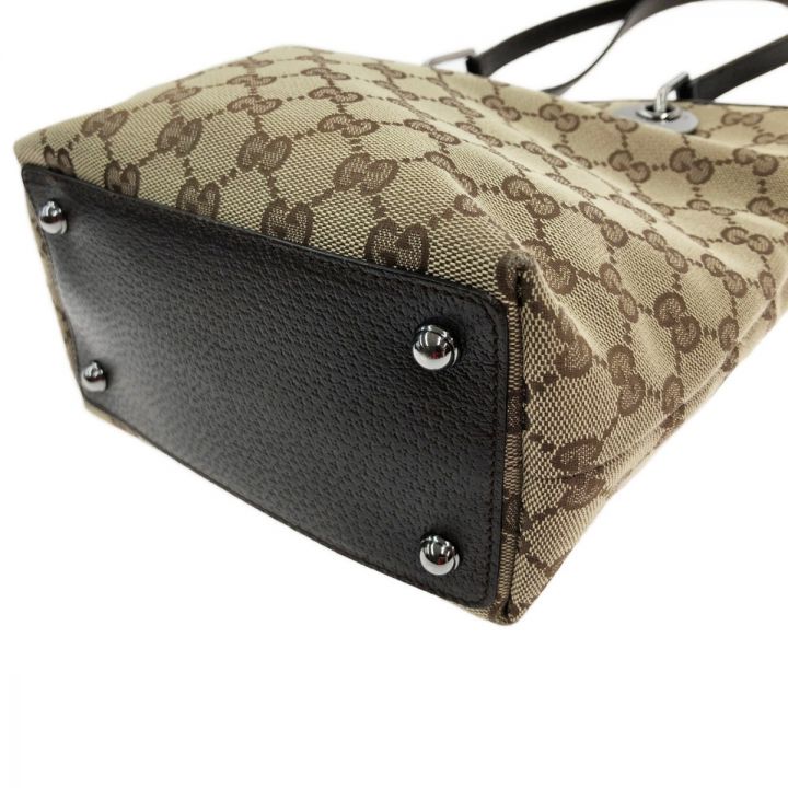 GUCCI グッチ GGキャンバス トートバッグ 120840 ブラウン x ベージュ  