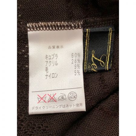 Leilian レリアン レディース カーディガン サイズ13+ ブラウン
