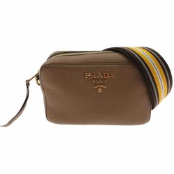 〇〇 PRADA プラダ 斜め掛けショルダーバッグ  1BH093 ブラウン Bランク