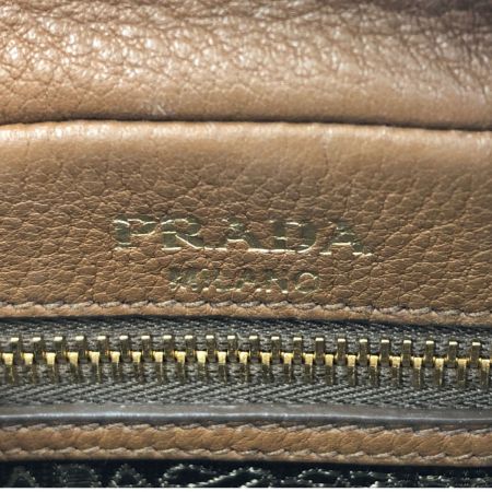  PRADA プラダ 斜め掛けショルダーバッグ  1BH093 ブラウン