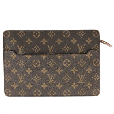  LOUIS VUITTON ルイヴィトン モノグラム ポシェットオム セカンドバッグ M51795 ブラウン