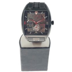 〇〇 オリエントスター レトロフューチャー AT スモセコ スケルトン 自動巻き 腕時計 H08-60-A1 Bランク