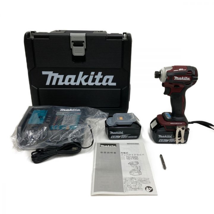 MAKITA マキタ 充電式 インパクトドライバ 18V 6.0Ah TD172DRGX レッド 未使用品｜中古｜なんでもリサイクルビッグバン