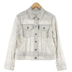 〇〇 PRIMA CLASSE プリマクラッセ レディース ジャケット サイズ38 ライトグレー Bランク