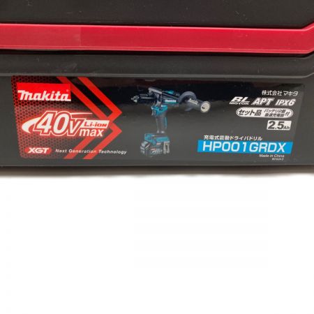  MAKITA マキタ 充電式 震動 ドライバドリル 40v 2.5Ah HP001GRDX グリーン