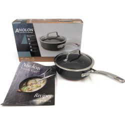 〇〇 MEYER マイヤー 片手鍋 ANOLON NOUVELLE COPPER アナロン ヌーヴェルカッパー 20cm 1.9L Sランク