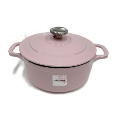 〇〇 CHASSEUR シャスール  サブライム ラウンド キャセロール 20cm 2.5L CH472010PK ピンク 未使用品 Sランク
