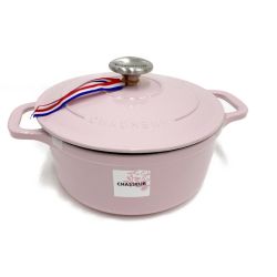 〇〇 CHASSEUR シャスール サブライム ラウンド キャセロール 20cm 2.5L 両手鍋 CH472010PK ピンク Sランク