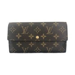 〇〇 LOUIS VUITTON ルイヴィトン ポルトフォイユ サラ モノグラム 長財布 M61734 ブラウン Bランク