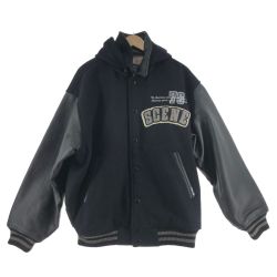 〇〇 SCENE メンズ スタジャン サイズL SJW15010 ブラック Bランク