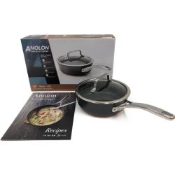 〇〇 MEYER マイヤー 片手鍋 ANOLON NOUVELLE COPPER アナロン ヌーヴェルカッパー 20cm 1.9L Sランク