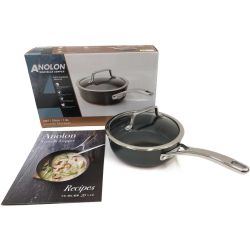 〇〇 MEYER マイヤー 片手鍋 ANOLON NOUVELLE COPPER アナロン ヌーヴェルカッパー 20cm 1.9L Sランク