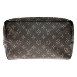 〇〇 LOUIS VUITTON ルイヴィトン モノグラム トゥルース トワレット 28 メイク コスメ セカンドバッグ 化粧ポーチ  M47522 ブラウン Bランク