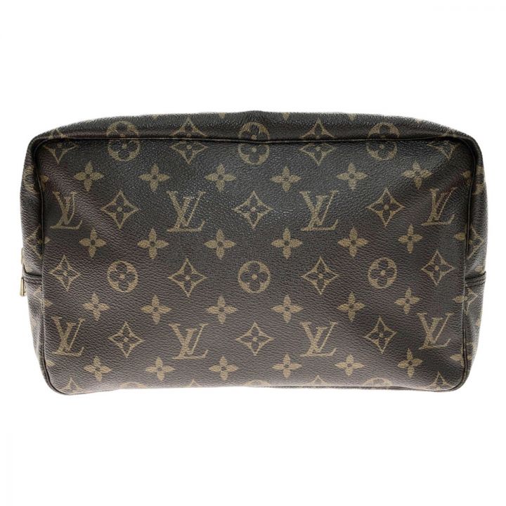 LOUIS VUITTON ルイヴィトン モノグラム トゥルース トワレット 28 メイク コスメ セカンドバッグ 化粧ポーチ M47522 ブラウン ｜中古｜なんでもリサイクルビッグバン