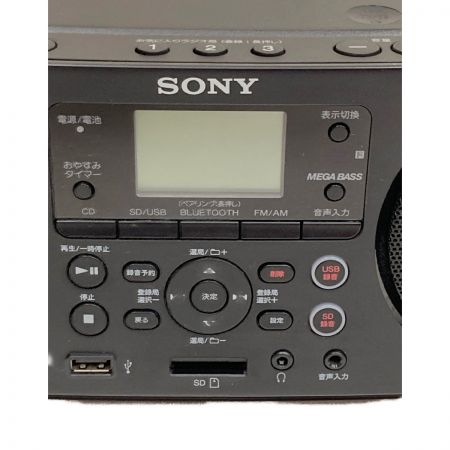  SONY ソニー CDラジオ ZS-RS81BT ブラック