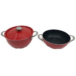 〇〇 マイヤー 両手鍋 24cm ライトポットセット SC24-LP24RD レッド Sランク