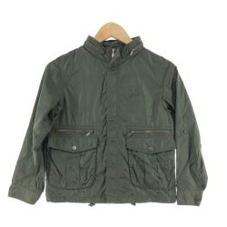 〇〇 BURBERRY バーバリー キッズ ナイロンジャケット サイズS カーキ Bランク