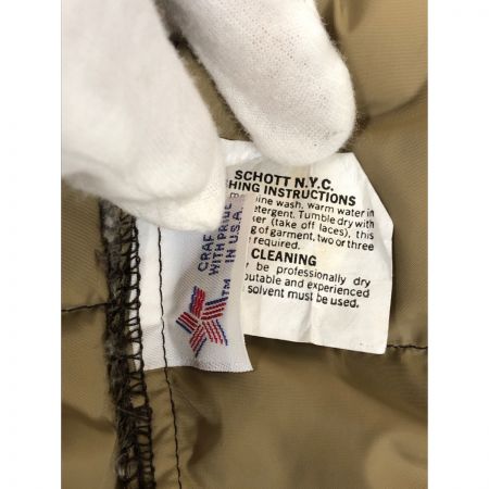  Schott ショット メンズ ダウンジャケット サイズS ブラウン