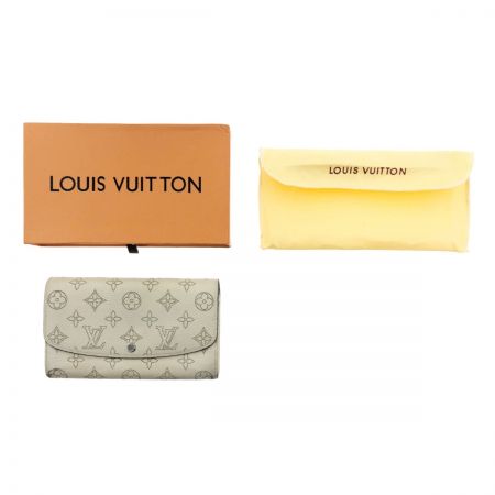  LOUIS VUITTON ルイヴィトン ポルト フォイユ イリス マヒナ 長財布 イニシャル入り M60144 ベージュ