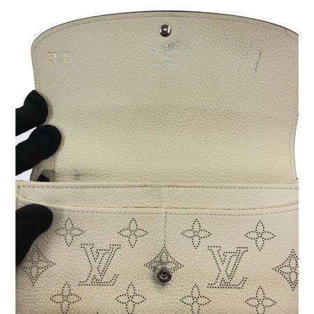 LOUIS VUITTON ルイヴィトン ポルト フォイユ イリス マヒナ 長財布 イニシャル入り M60144 ベージュ