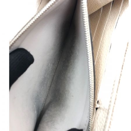  LOUIS VUITTON ルイヴィトン ポルト フォイユ イリス マヒナ 長財布 イニシャル入り M60144 ベージュ