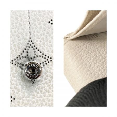  LOUIS VUITTON ルイヴィトン ポルト フォイユ イリス マヒナ 長財布 イニシャル入り M60144 ベージュ