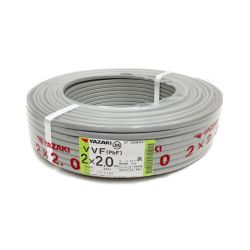 〇〇 YAZAKI VVFケーブル 2芯 2× 2.0 PbF 100m 未開封品 Nランク