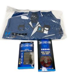 〇〇 サンエス 空調風神服 フルハーネス用長袖ブルゾン KF90470G ファン・バッテリー付 Sランク