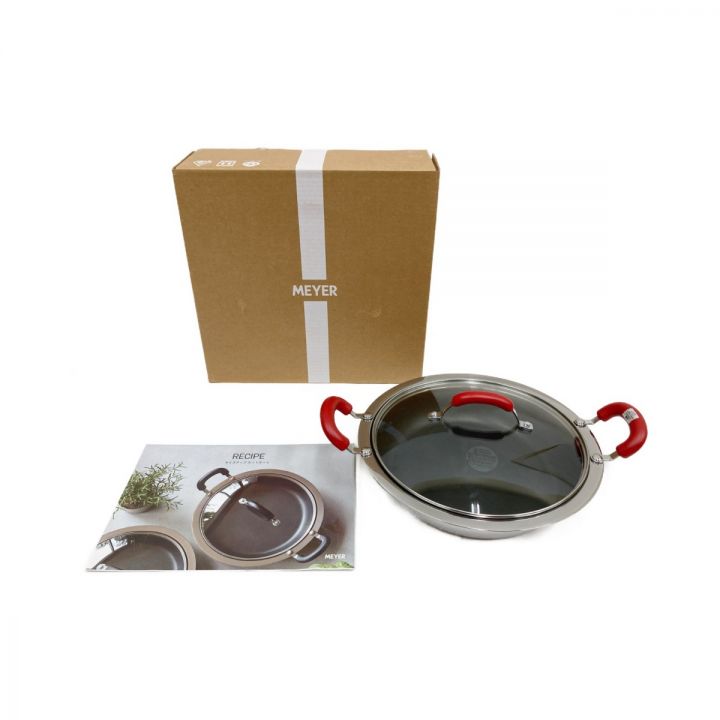 Meyer マイヤー サイズアップホットポット 26cmレッド Meyer マイヤー ホットポット 26cm SC46M-W26RD 両手鍋 レッド 未使用